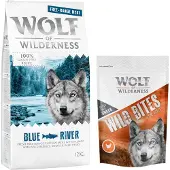 Wolf of Wilderness Adult "Blue River" - Frilandskylling & Laks - Økonomipakke: 2 x 12 kg