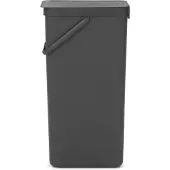 Brabantia SORT & GO RECYCLE BIN, 40 L, Rektangulær, Grå, 267 mm, 341 mm, 620 mm