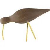 Normann Copenhagen Shorebird valnød/messing Stor
