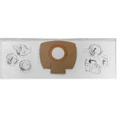 Makita - Filterpose - til støvsugere (pakke med 5) - for P/N: VC2000L, VC2012L, VC2012L/2, VC2512L, VC3011L