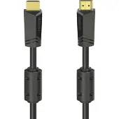 Hama - High Speed - HDMI-kabel med Ethernet - HDMI han til HDMI han - 10 m - afskærmet - sort - 4K support