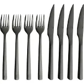 Aida Raw grillbestik 8 dele Sort