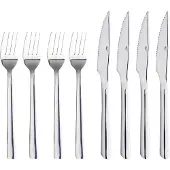 Aida Raw grillbestik 8 dele Blankpoleret rustfrit stål