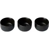 Aida Raw skål mini Ø7,5 cm 3-pak Titanium Black