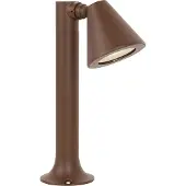 QAZQA Moderne udendørs stolpe rustbrun 30 cm IP44 justerbar - Ciara