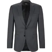 BOSS ONE Slim fit habitjakke i serge af ny uld