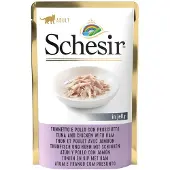 Schesir tun, kylling med skinke (gelé) vådfoder til katte (pose)
