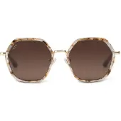 Kapten & Son Solbriller 'Amsterdam Edge Toffee Tortoise Brown' brun / guld / transparent