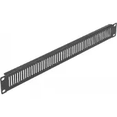 DeLOCK - Stativpanel (lodret) - med ventilationsåbninger - sort - 1U - 19
