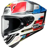 Shoei X-SPR Pro Proxy TC-10 Integralhjelm Hvid/Rød/Blå/Gul/antracit S