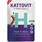 Kattovit Vital Care Hair & Skin Fjerkræ - Økonomipakke: 24 x 85 g
