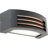 QAZQA Moderne væglampe antracit IP44 - Hurricane 1