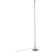 QAZQA Moderne gulvlampe krom inkl. LED 3-trins dæmpbar - Line-up