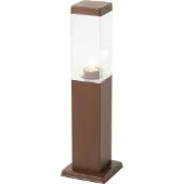 QAZQA Moderne udendørs lampestolpe rustbrun 45 cm - Malios