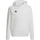 Adidas Junior Drenge Entrada 22 Pullover Hættetrøje Hvid/Sort