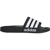 Adidas Badesandal Adilette Shower - Sort/hvid, størrelse 38