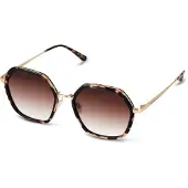 Kapten & Son Solbriller 'Amsterdam Edge Umber Tortoise Brown' brun / guld
