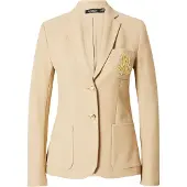 Lauren Apparel Lauren Ralph Laurentil kvinder. 200797305013 Beige jacquard snoet americana jakke (M), Casual, Bomuld, Klassisk