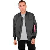 Alpha industries Overgangsjakke antracit / rød / sort / hvid
