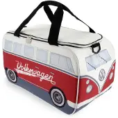 Vw-collect Køletaske, VW T1 bus hvid/rød 25 liter