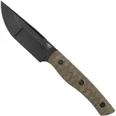Bestech Heidi Blacksmith #2 - Blackwash - Canvas Micarta