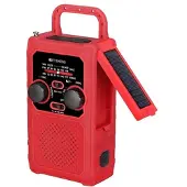 Retekess TR201 Bærbar Håndsvingsradio / Powerbank - Rød