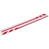 FOLIATEC Stribe til spejle red