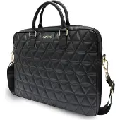 GUESS quiltet taske til 16 laptop - sort