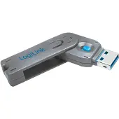 Logilink - USB port blokker - blå