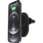 Belkin BoostCharge - Trådløs opladerholder til bil + bilstrømsadapter - 10 Watt - sort - for Apple iPhone 12, 12 mini, 12 Pro, 12 Pro Max, 13, 13 mini, 13 Pro, 13 Pro Max