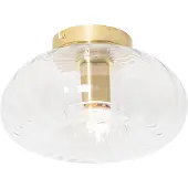 QAZQA Smart loftlampe guld med glas inkl. Wifi P45 - Ayesha