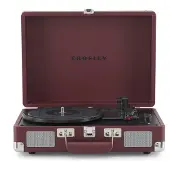 Crosley Cruiser Deluxe Portable Turntable Bluetooth Out Burgundy