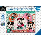 Ravensburger Puslespil - 150 Brikker - Mickey & Minnie - - OneSize - Puslespil