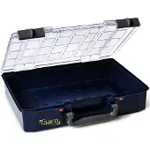 Raaco CarryLite 80 4x8-0, Blå, Polykarbonat (PC), Polypropylen (PP), 337 mm, 278 mm, 79 mm, 704 g