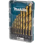 Makita - Borebitsæt - for metal - twist-bit - 10 stykker - 1-10 mm - cylindrisk - for DDF487, DDF487RFE3