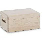 Zeller fyrretræskasse med låg 20x30x13,7 cm