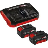 Einhell 2x 4.0Ah & Twincharger Kit PXC, Batterier inkluderet