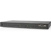Nedis Vmat3494at Hdmi Matrix Switch 4x4 4xhdmi Ind Til 4xhdmi Ud Rs232 4k Fjernbetjening Metal 60hz