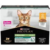 Purina Pro Plan Sterilised Nutrisavour kylling kattefoder (10 x 85 gram poser )