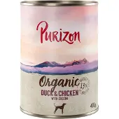 Purizon Økologisk 6 x 400 g - Senior Kalkun med gulerod