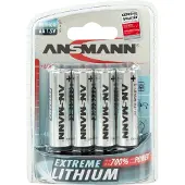 Ansmann Mignon Extreme Lithium - Batteri 4 x AA type - Li