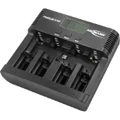 Ansmann Powerline 5 Pro - Batterioplader - (for 4xAA/AAA/C/D, 1x9V) + AC-strømadapter + bilstrømsadapter - 1800 mA (USB) - sort