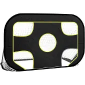 vidaXL fodboldnet med målhuller 120x80x80 cm polyester