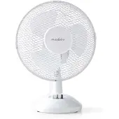 Nedis - Køleventilator - på bord - 23 cm - CEE 7/16 - hvid