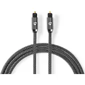 Nedis CATB25000GY10, TOSLINK, Hanstik, TOSLINK, Hanstik, 1 m, Grå