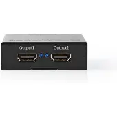 Nedis Hdmi-splitter 2 Porte Hdmi Ind Til 2xhdmi Ud 4k Metal 60hz