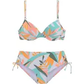 Sunseeker Bikini mint / mørkegrøn / pastellilla / koral