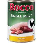 Rocco Økonomipakke: Single Meat 12 x 400 g - Kylling