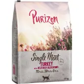 Purizon Single Meat Kalkun med Lyngblomster - 2,5 kg