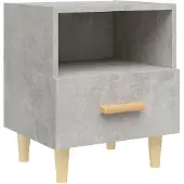 vidaXL sengebord 40x35x47 cm betongrå